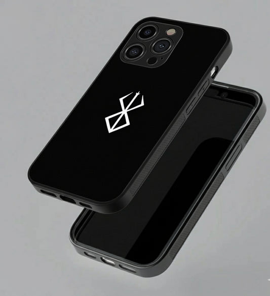 The Black Swordsman's Shield Metal Phone Case