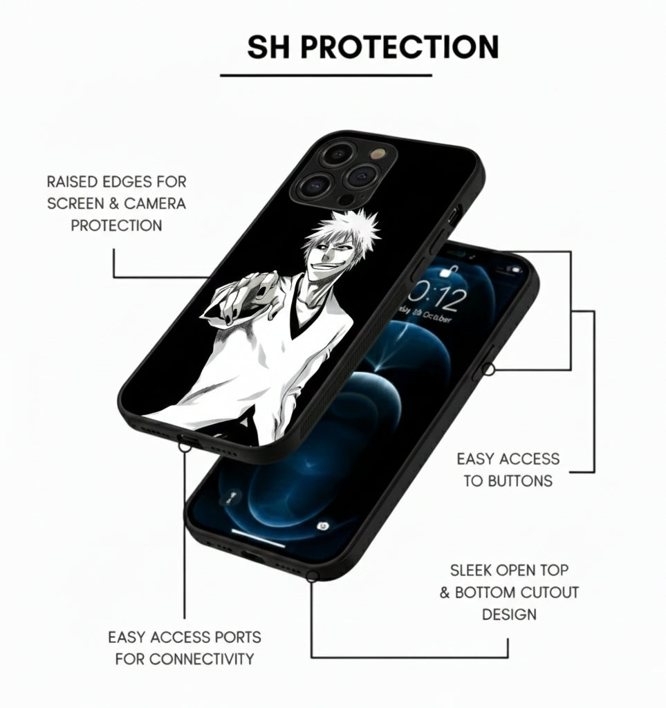 White hybrid Metal Phone Case