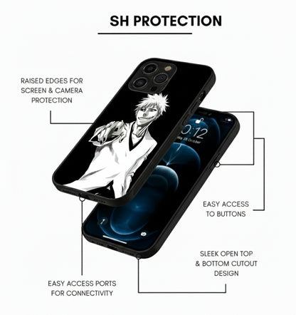 White hybrid Metal Phone Case