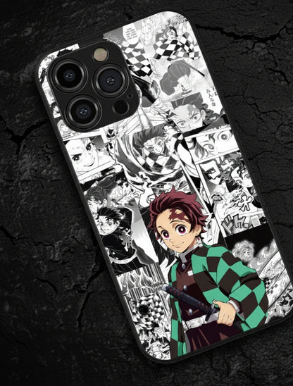 Demon Slayer Manga Panel Metal Phone Case