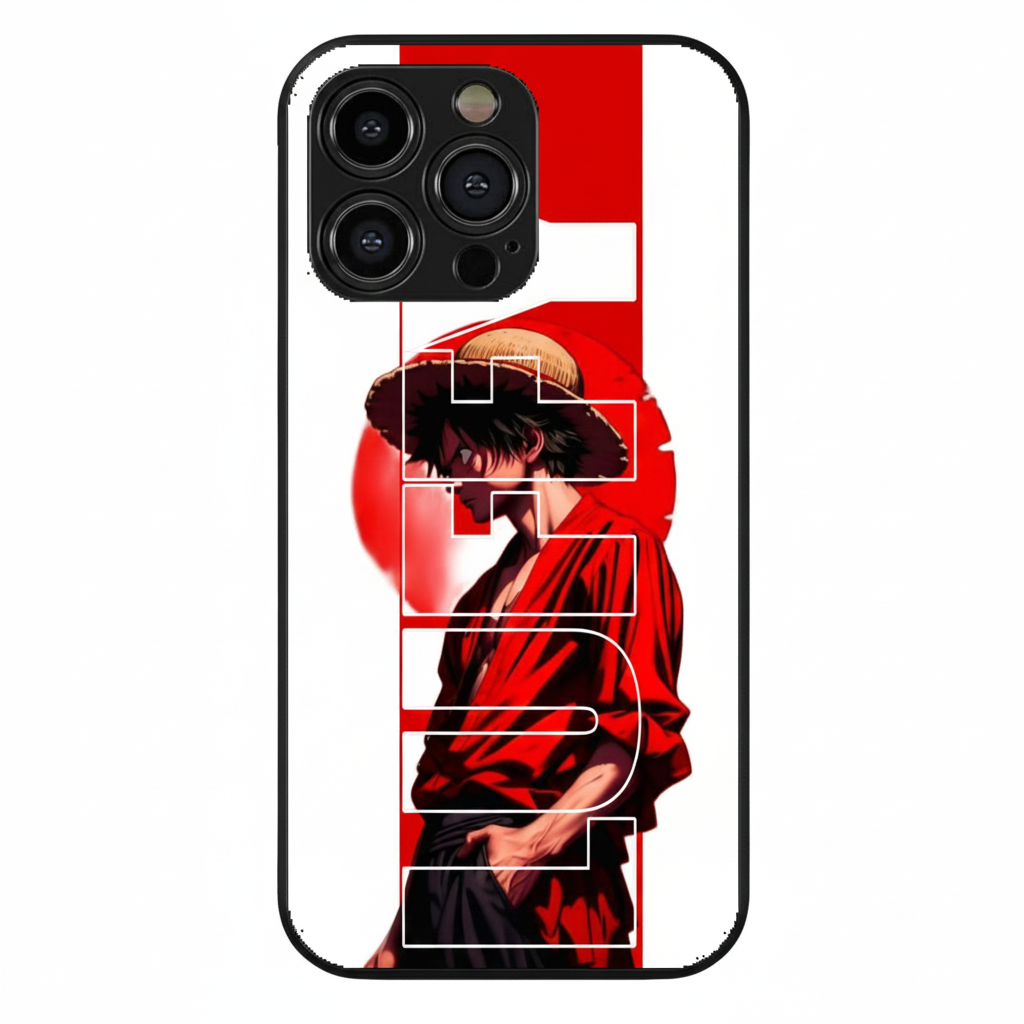 character Monkey D. Luffy Hybrid Metal Phone Case