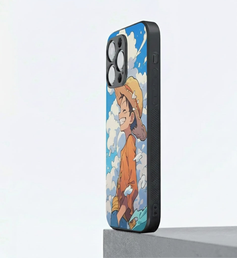 Luffy Pirate King Camera Protection Case Metal Phone Case