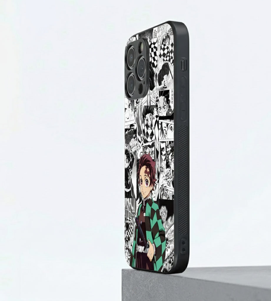 Demon Slayer Manga Panel Metal Phone Case