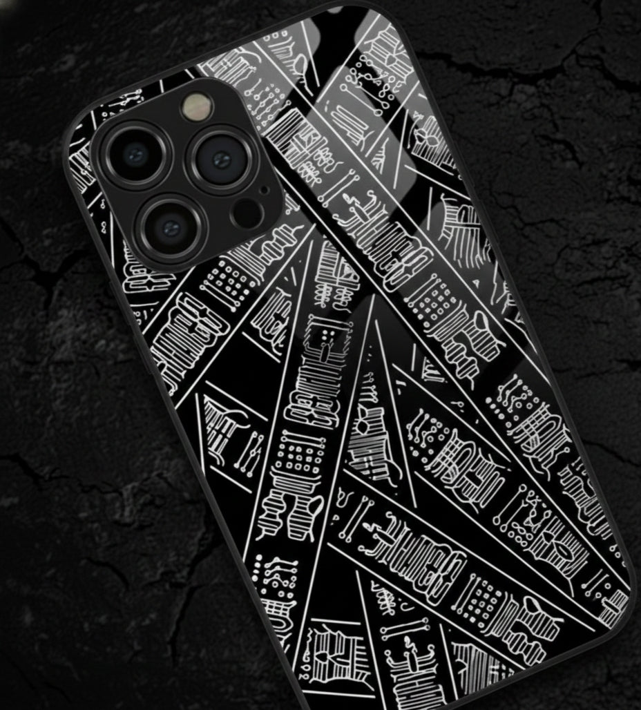The Black Matrix Case Metal Phone Case