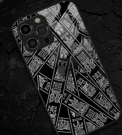 The Black Matrix Case Metal Phone Case