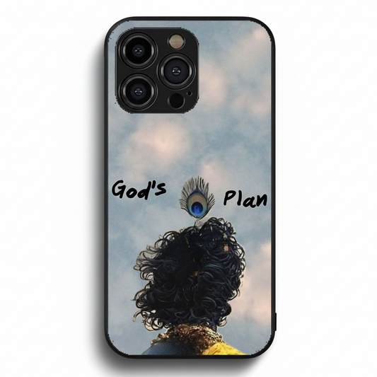 God's Plan: Krishna's Grace Metal Phone Case