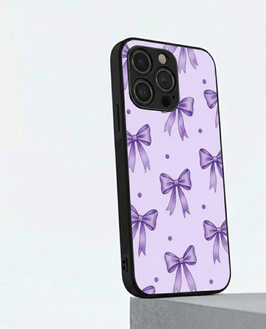 Ribbon Purple Hybrid METAL phone case