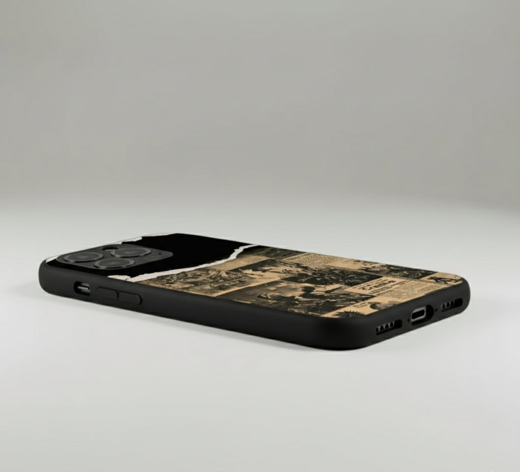 Ripped News Metal Phone Case
