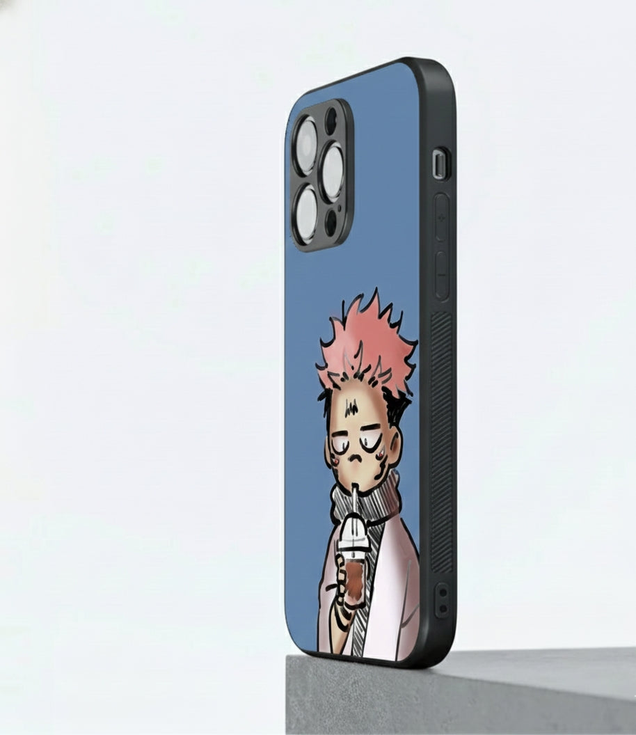 Sukuna Yuji Cute Anime Metal Phone Case