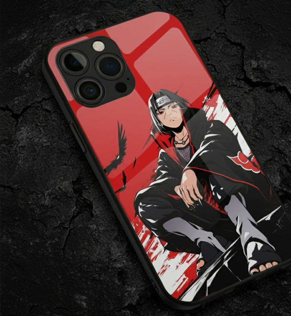 The Itachi Uchiha Mangekyō Metal Glossy Metal Case Phone Case