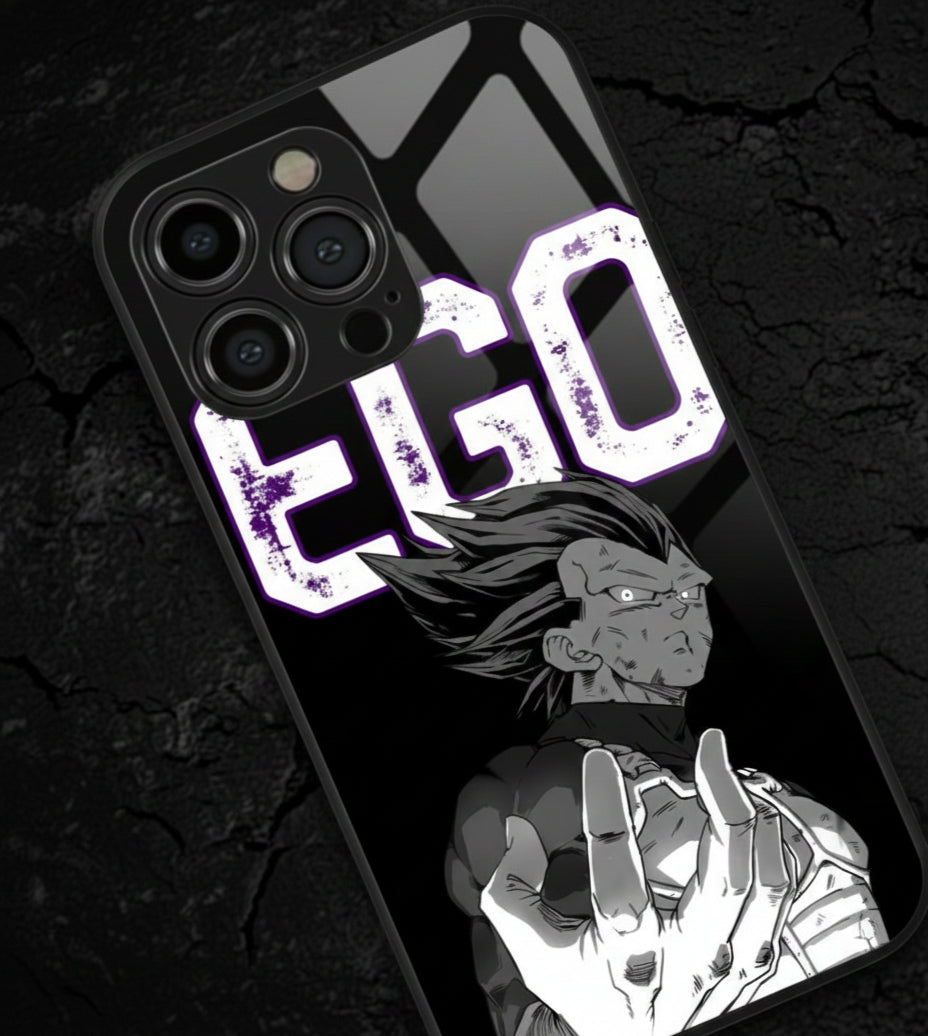 Saiyan EGO - Black Metal Phone Case