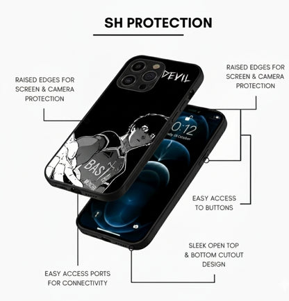 Yoichi Isagi devil character Metal Phone Case