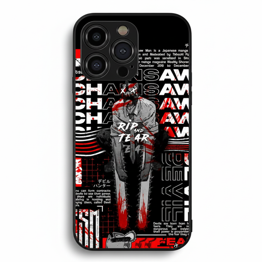 Core of the Chainsaw Devil Metal Phone Case