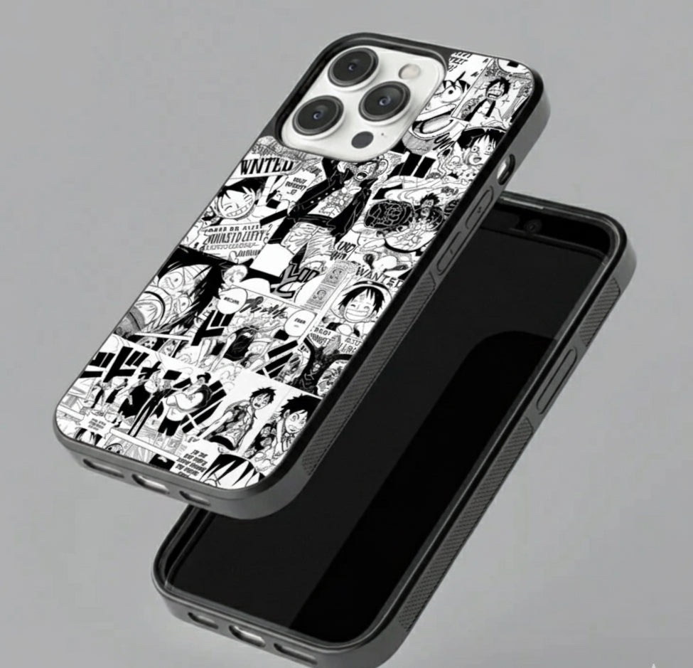One Piece Manga Collage Metal Phone Case