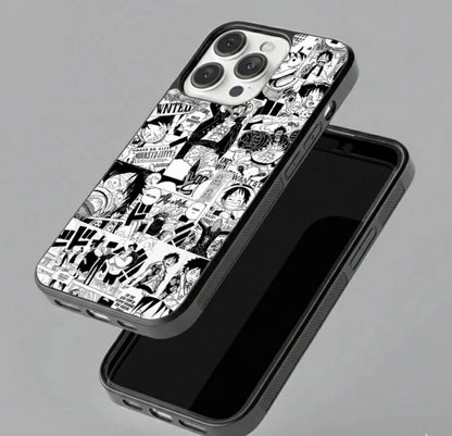 One Piece Manga Collage Metal Phone Case