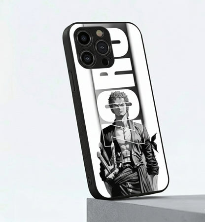 Roronoa Zoro Black & White Style Metal Phone Case