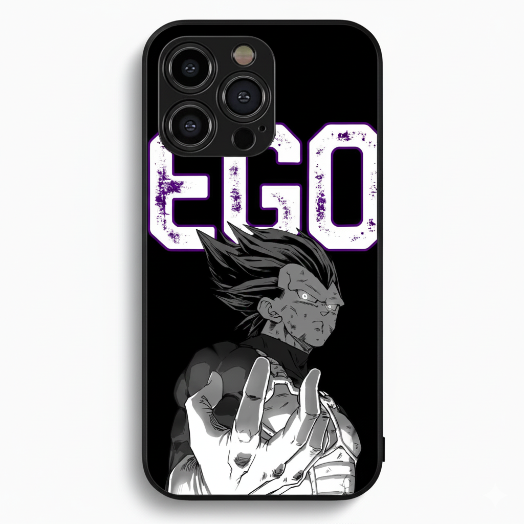 Saiyan EGO - Black Metal Phone Case