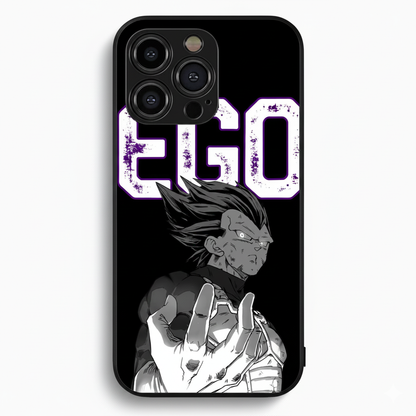 Saiyan EGO - Black Metal Phone Case