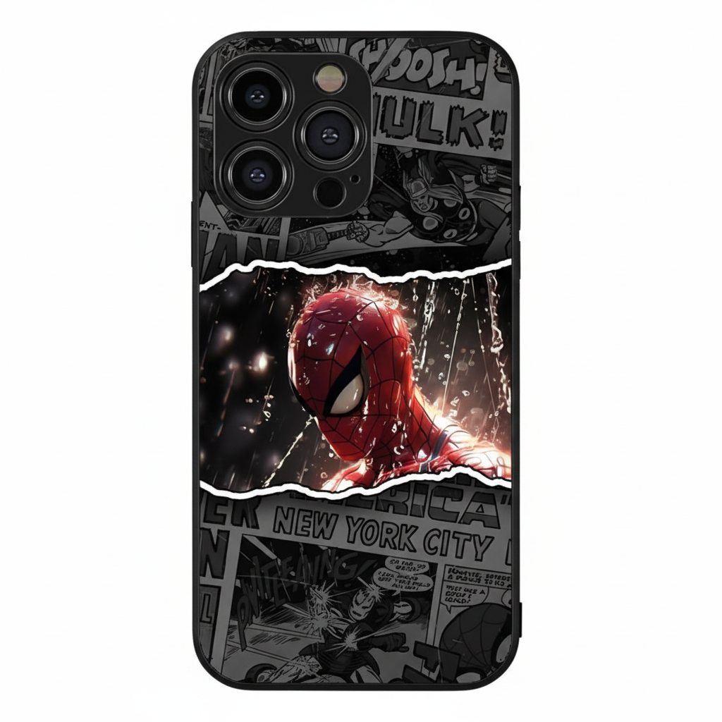 Web-Slinging Armor: Spiderman Metal Phone Case"