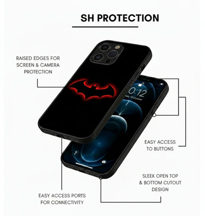 Glow-in-the-Dark Bat Metal Phone Case