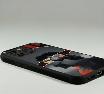 Black & Red Vibe Metal Phone Case