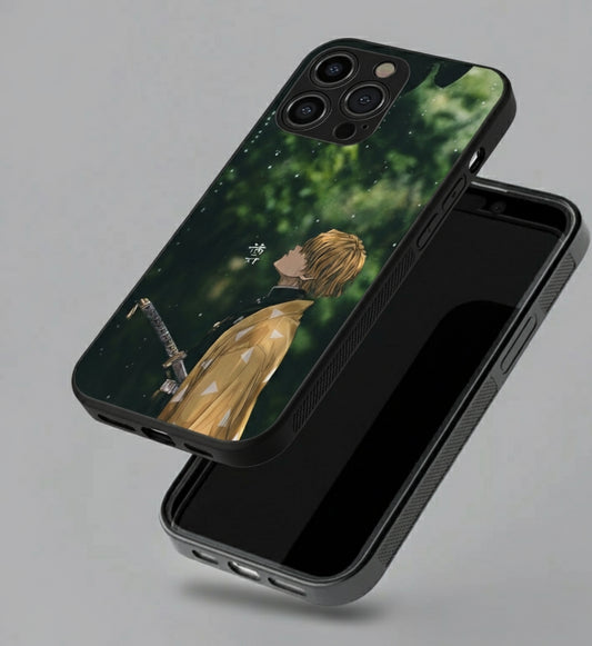 Zenitsu's Thunder Breathing Serenity | Demon Slayer Art Metal Phone Case