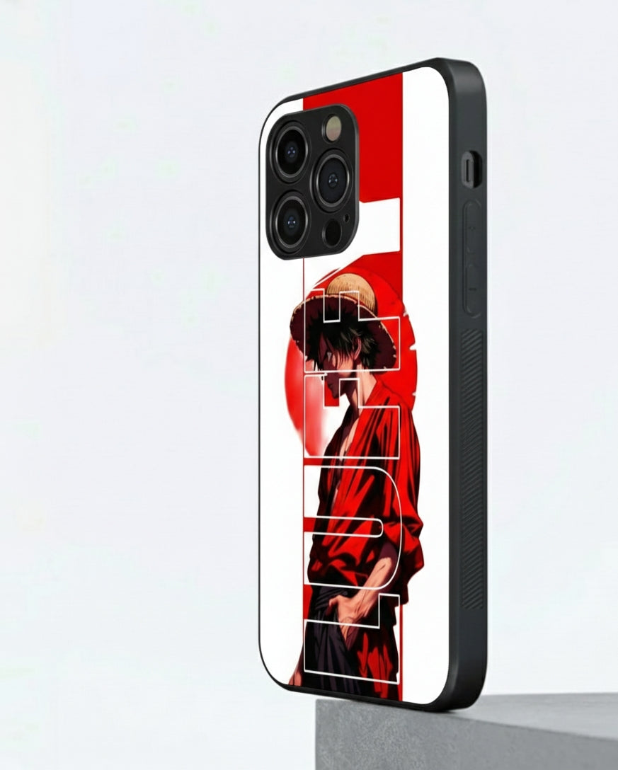 character Monkey D. Luffy Hybrid Metal Phone Case