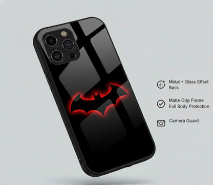 Glow-in-the-Dark Bat Metal Phone Case