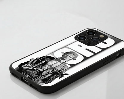 Roronoa Zoro Black & White Style Metal Phone Case