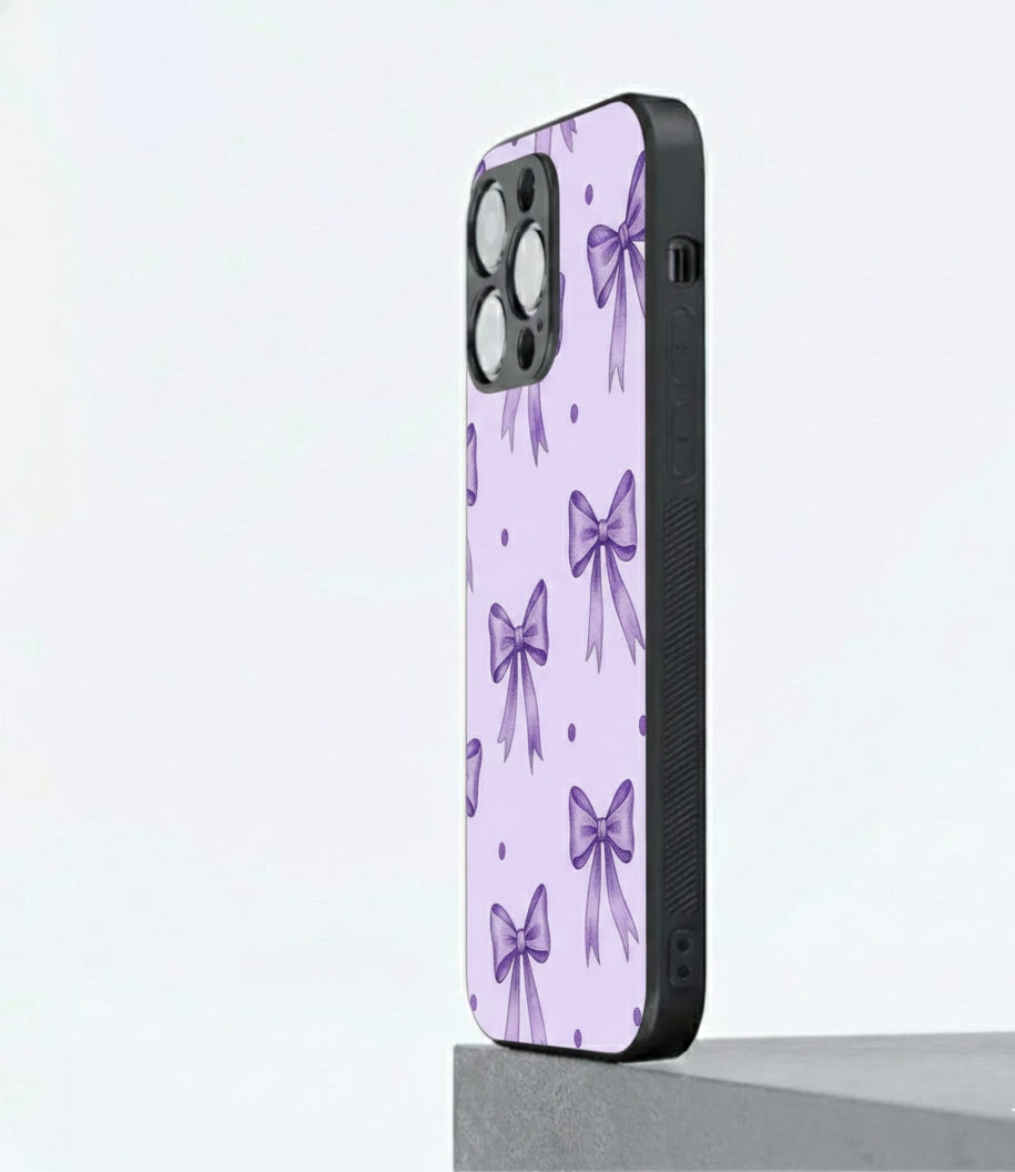Ribbon Purple Hybrid METAL phone case