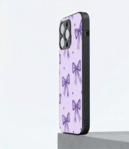 Ribbon Purple Hybrid METAL phone case