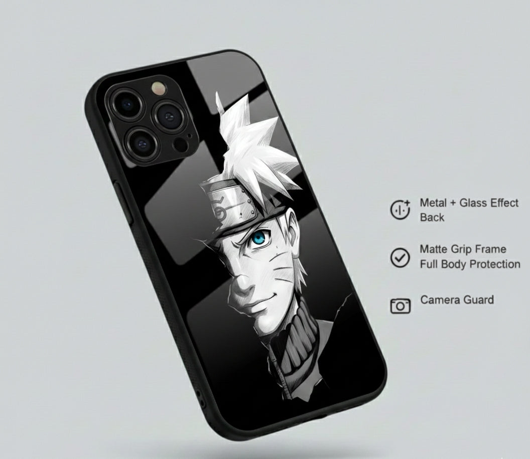 Naruto Uzumaki Asli Ninja Protection Hybrid Metal Phone Case