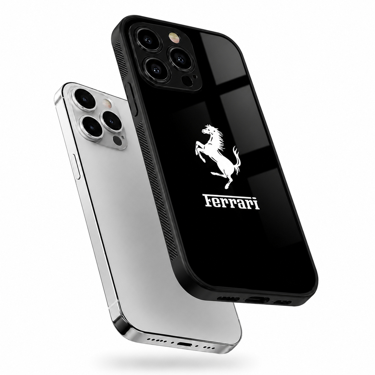 Luxury Ferrari Style Metal Phone Case – Premium Shockproof Cover