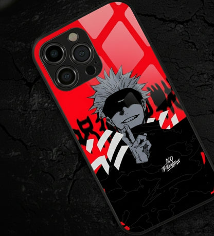 Jujutsu Kaisen character Satoru Gojo hybrid Metal Phone Case