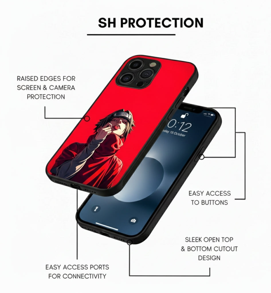 Anime Character - Itachi Similar Metal Phone Case
