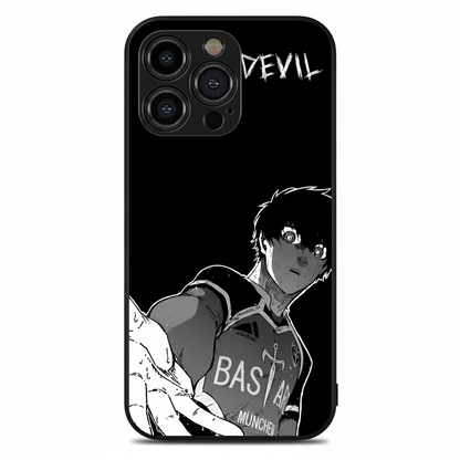 Yoichi Isagi devil character Metal Phone Case