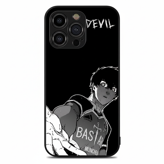 Yoichi Isagi devil character Metal Phone Case