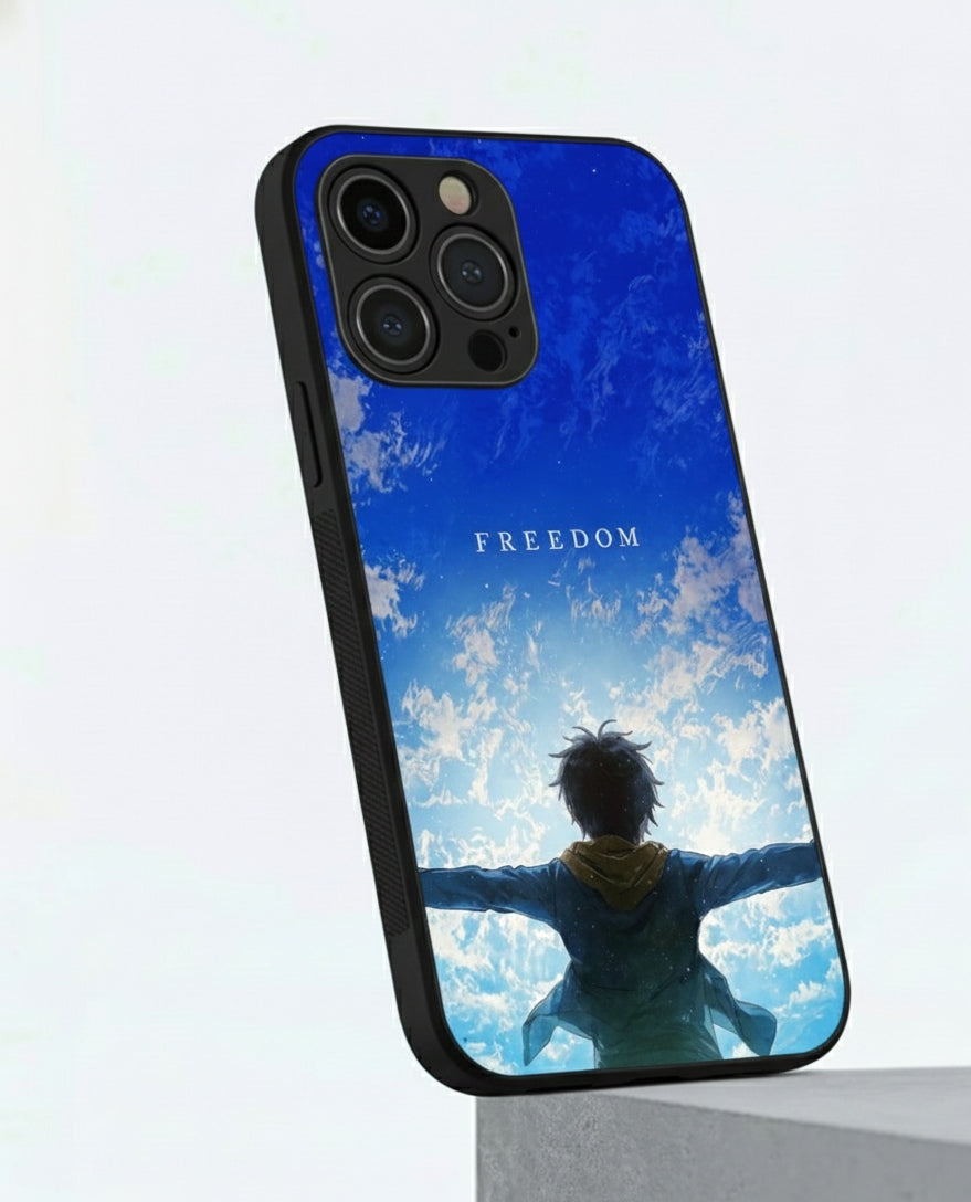 Sky-Bound Freedom Hybrid Metal Phone Case
