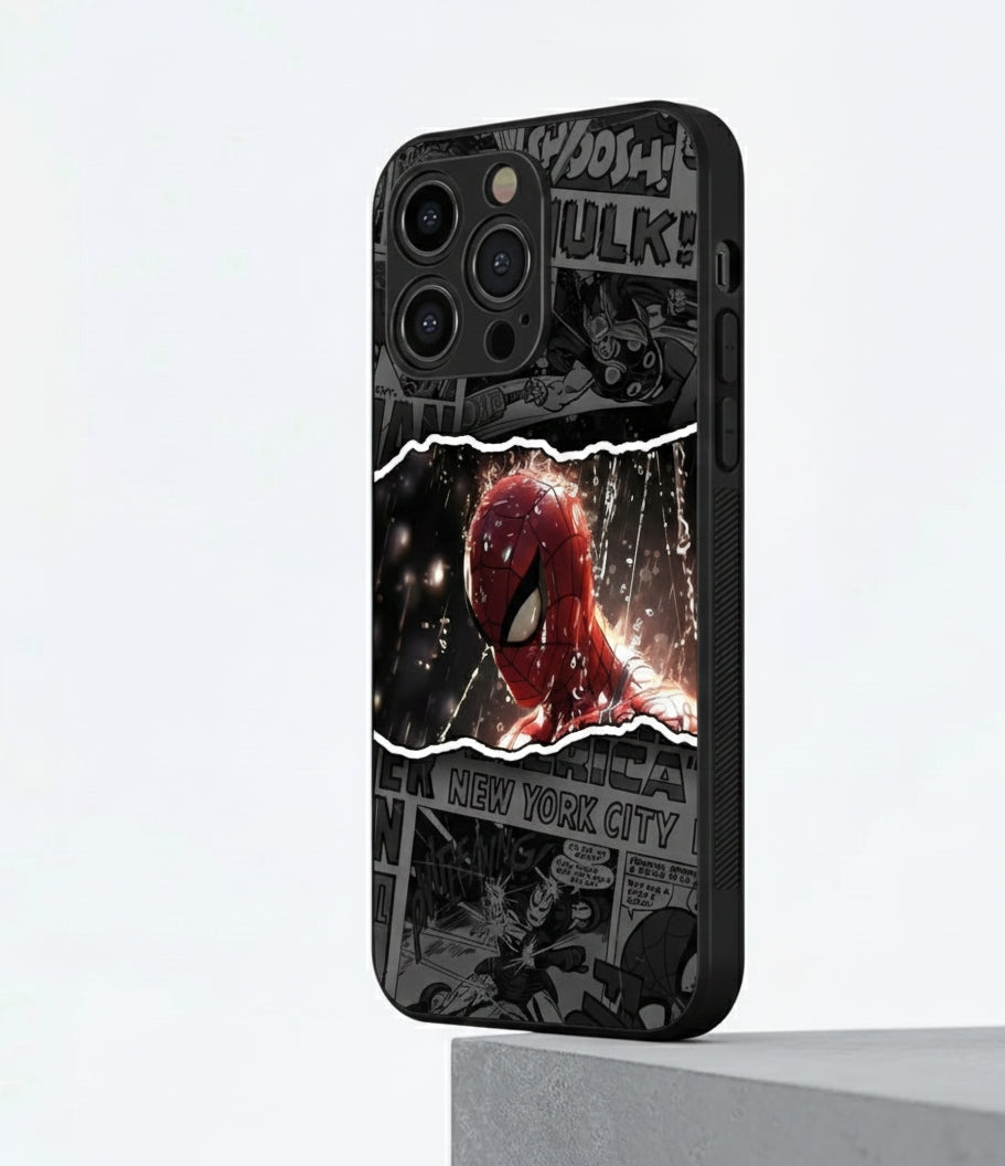 Web-Slinging Armor: Spiderman Metal Phone Case"