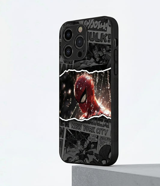 Web-Slinging Armor: Spiderman Metal Phone Case"