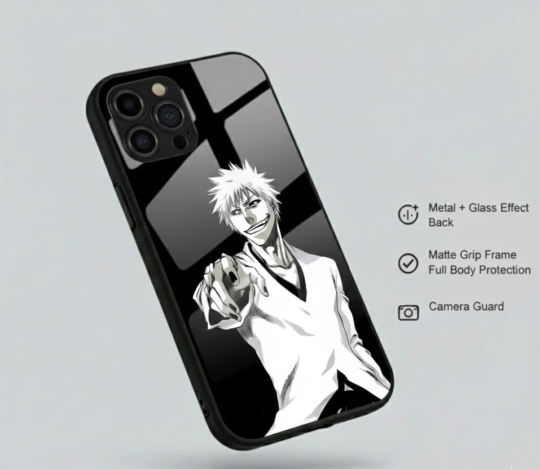 White hybrid Metal Phone Case