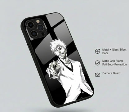 White hybrid Metal Phone Case