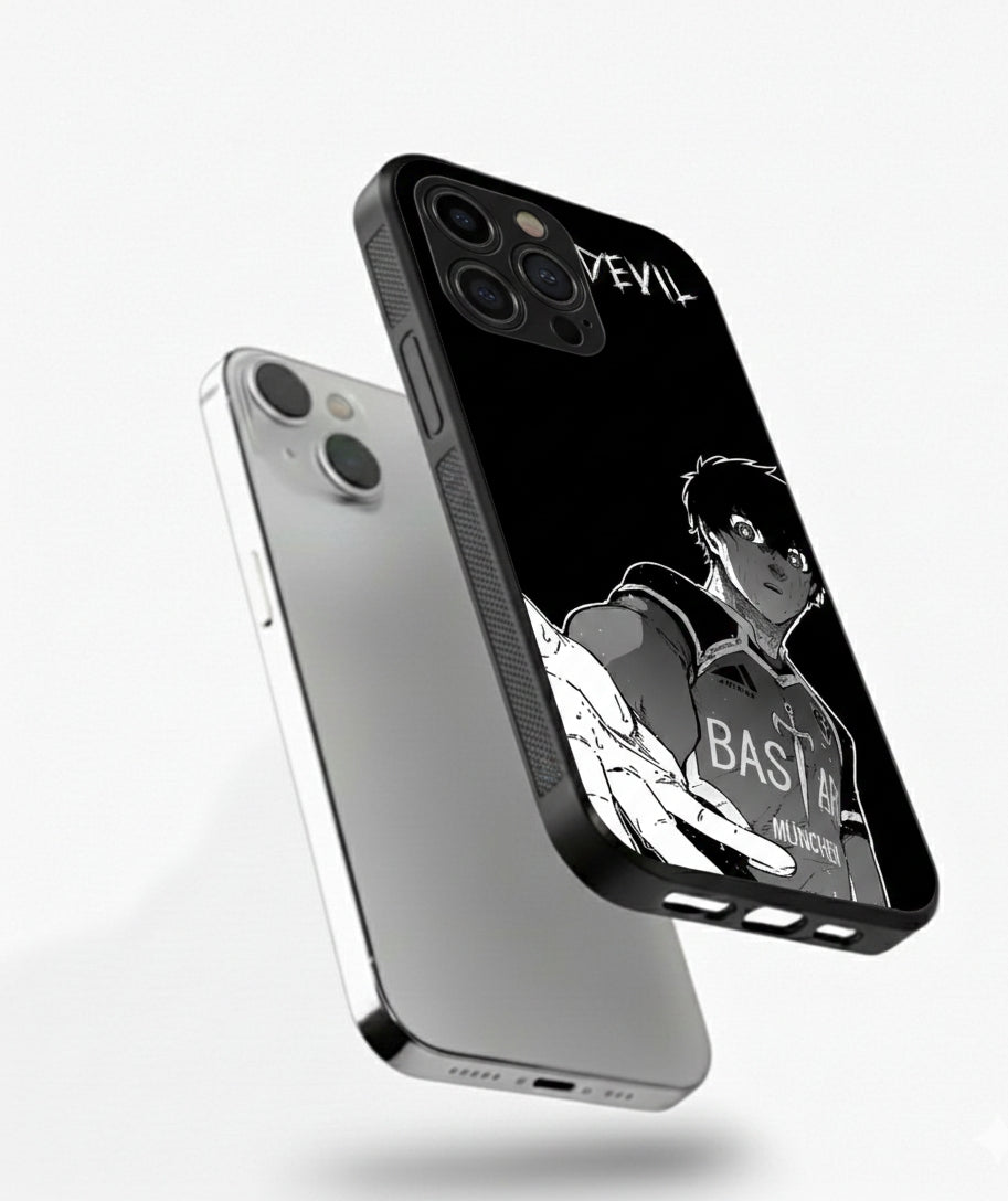 Yoichi Isagi devil character Metal Phone Case