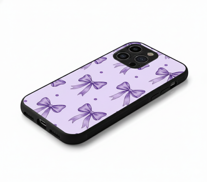 Ribbon Purple Hybrid METAL phone case