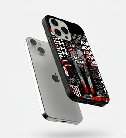 Core of the Chainsaw Devil Metal Phone Case