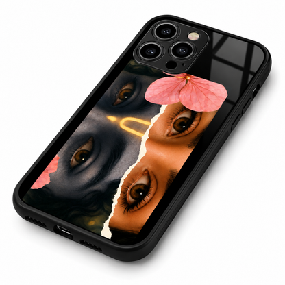 Radha Krishna Dual Soul Eyes HYBIRD Metal Phone Case