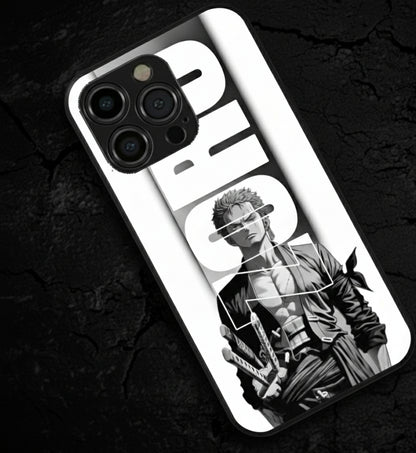 Roronoa Zoro Black & White Style Metal Phone Case