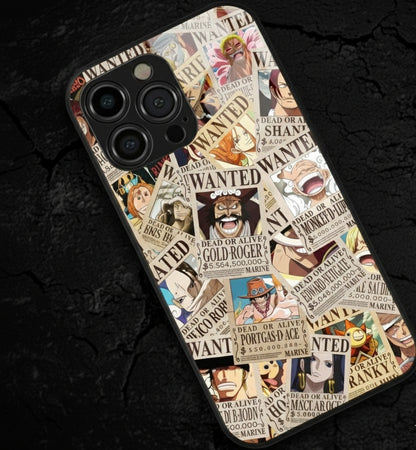 One Piece Wanted Poster Metal Phone Case