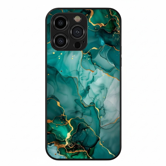 Emerald & Gold Armor (Best for the marble Metal Phone Case