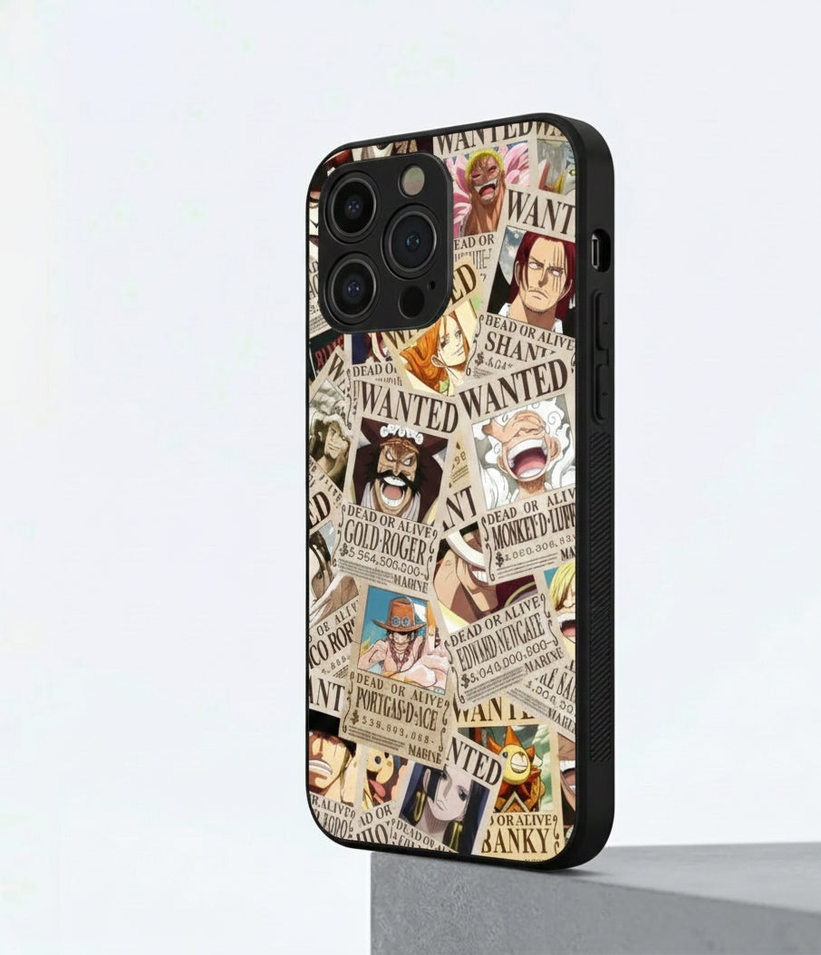 One Piece Wanted Poster Metal Phone Case